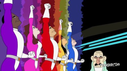 POWER RANGERS AND OLD MAN