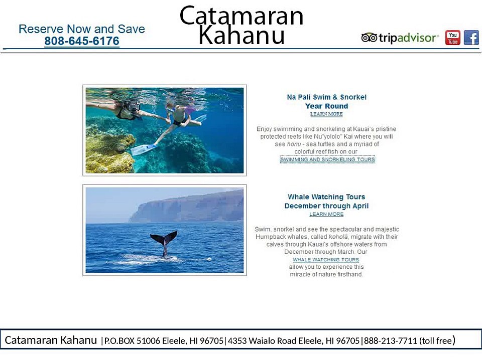 Kauai Napali Coast Boat Tours