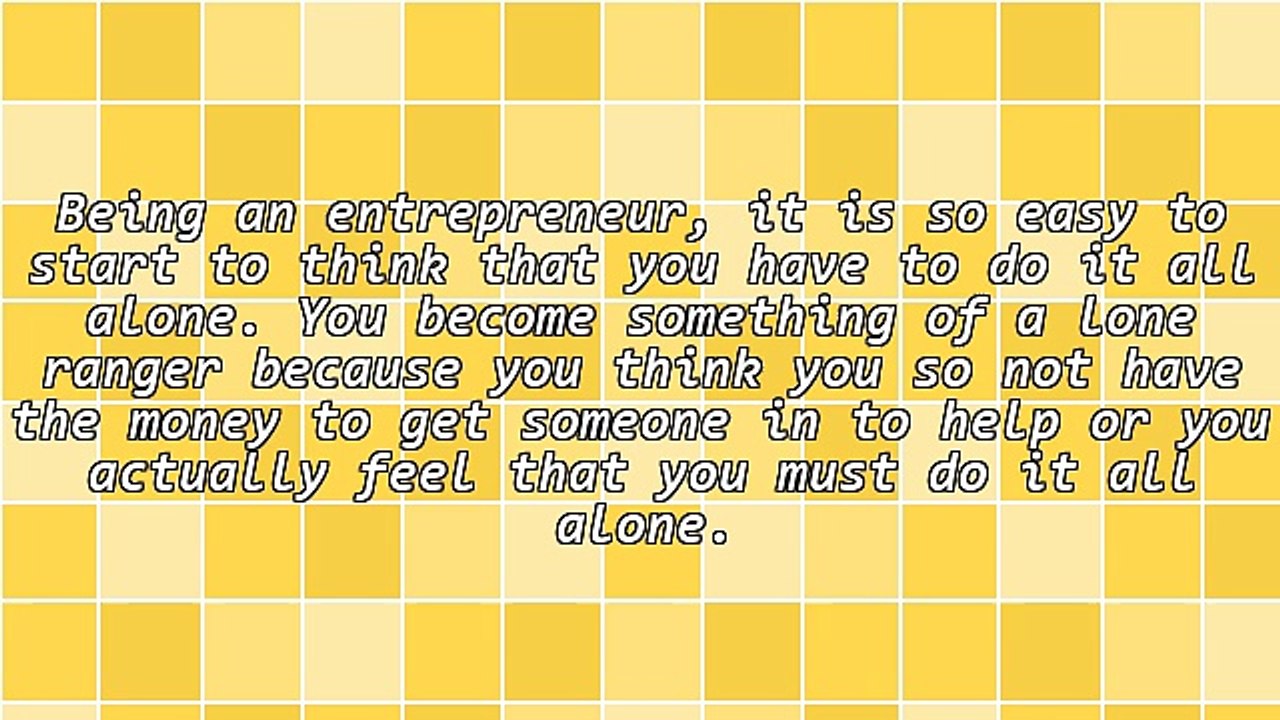 You Cannot Do It All Alone - If You Want to Get Rich, Get Support