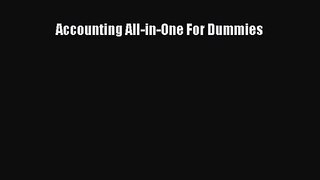 [PDF Download] Accounting All-in-One For Dummies [Download] Online