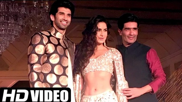 HOT Katrina Kaif & Aditya Roy Kapoor Walk The Ramp For Manish Malhotra