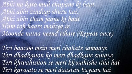 Abhi Abhi (Jism 2) Lyrics