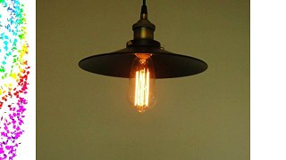 Black Vintage Metal Industrial Pendant Light Shade(Bulbs Not Included)