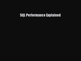 Master SQL Performance Optimization 📊 – Free Full PDF Ebook