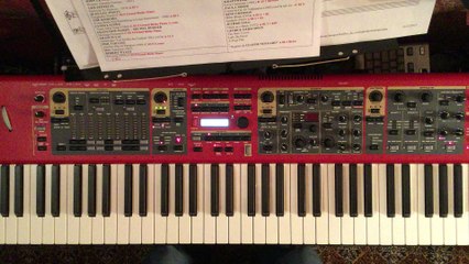 Claude Nougaro Reprise piano synthétiseur