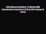 [PDF Download] ECDL Advanced Syllabus 2.0 Module AM4 Spreadsheets Using Excel 2010 by CiA Training
