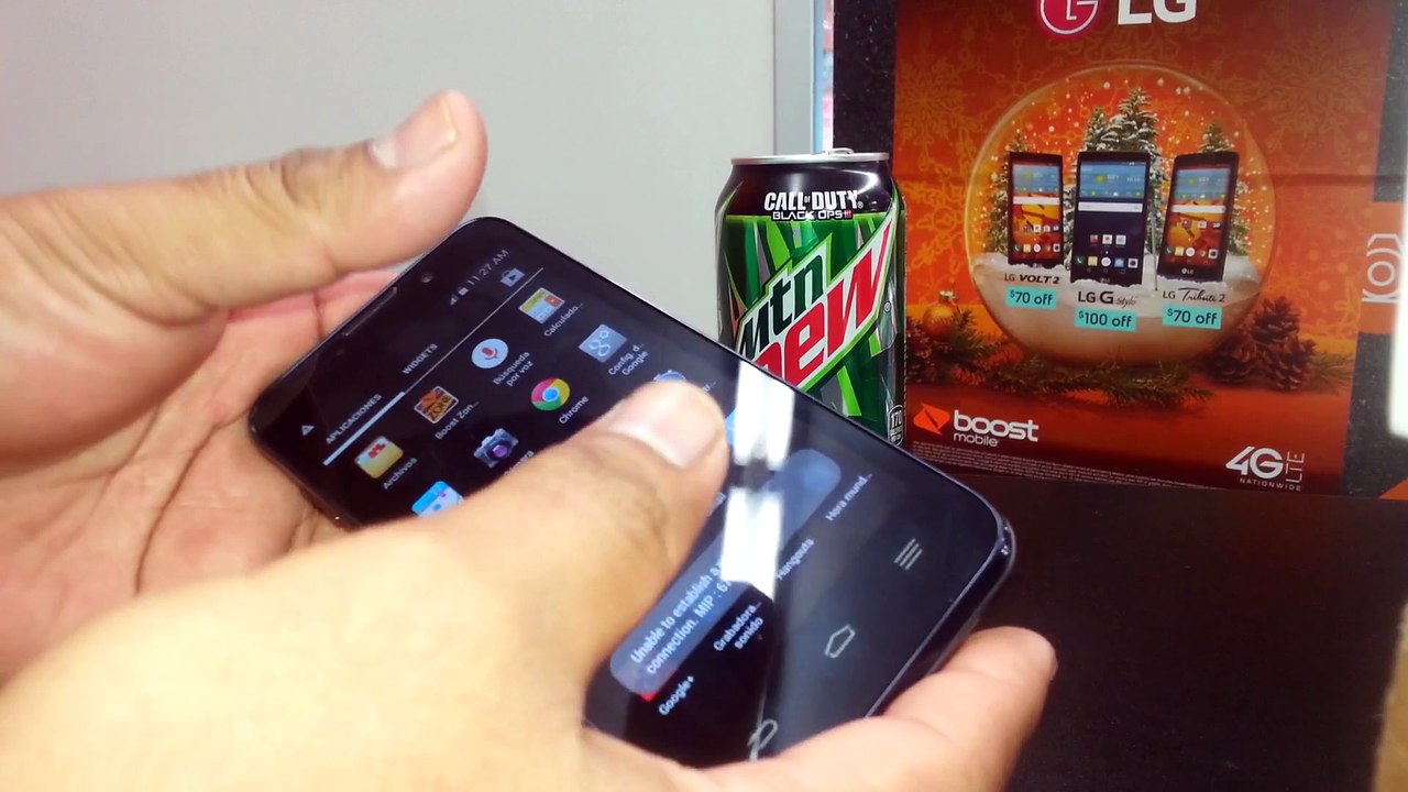 Telefono habla al tocarlo ZTE Warp 4G Modelo N9510 Boost Mobile
