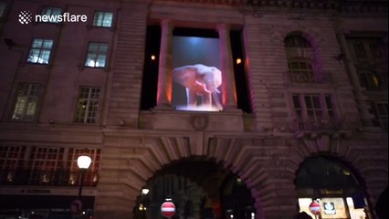 Lumiere Festival displays in London's Regent Street