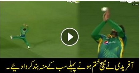 See Afridi Smacks His Critics Before The End Of Match