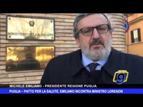 Puglia | Patto per la salute, Emiliano incontra il ministro Lorenzin
