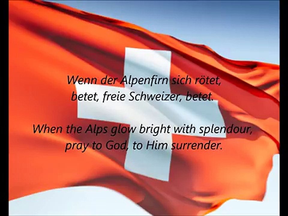 Swiss National Anthem - 'Schweizerpsalm' (DE EN)