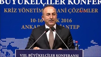 Gaziantep Dışişleri Bakanı Mevlüt Çavuşoğlu 8'inci Büyükelçiler Konferansı'nda Konuştu