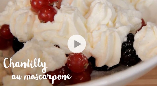 Chantilly au mascarpone, l'accompagnement idéal pour vos desserts ! - Gourmand