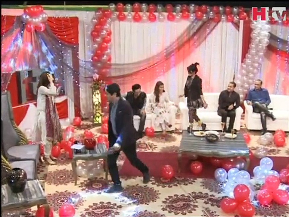 HTV 5th Anniversary Special Transmission Video 10-  Qandeel Baloch Aur Barkat Apas May Aik Doosray Say Filrt Kartay Howay