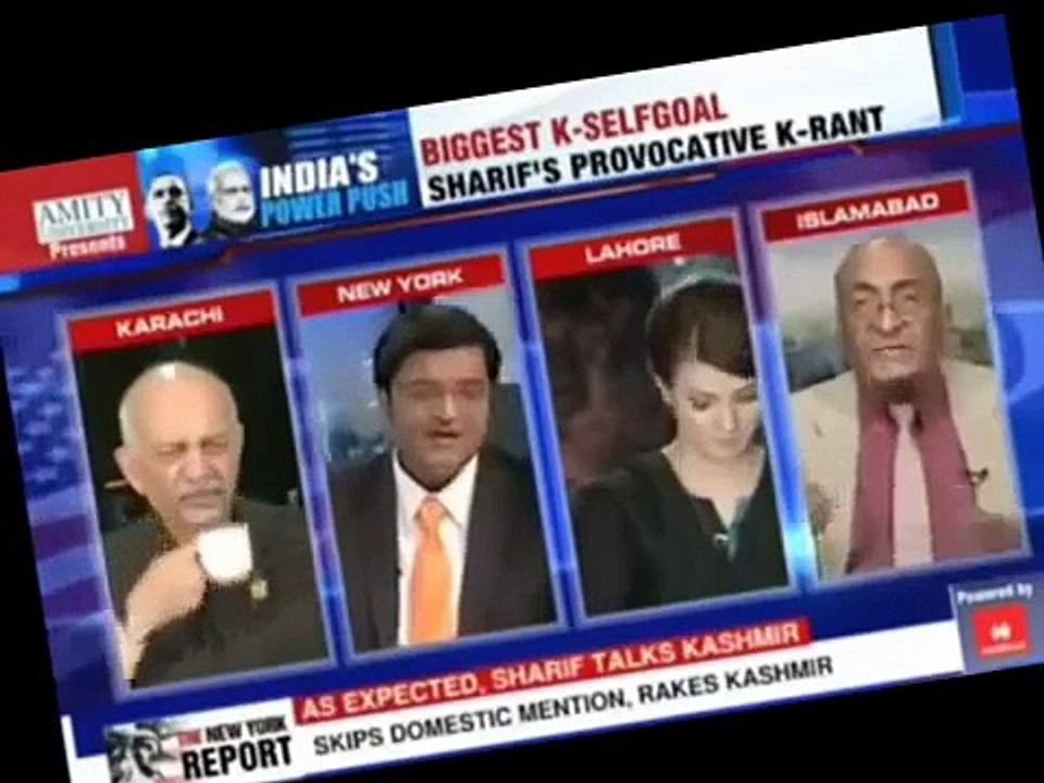 Indian journalist Arnab goswami makes Fun of Pakistan & Reham khan sitting like a dumb in front of him