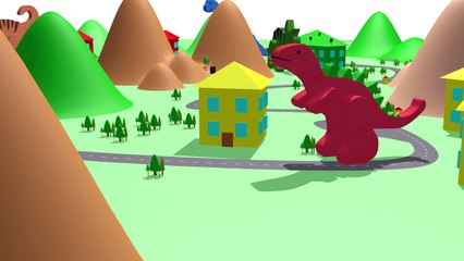 Wooden Dinosaurs Finger Family Nursery Rhymes From Toy For Kids - Kids 312 Rhymes