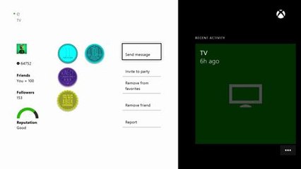 Xbox One Friends List