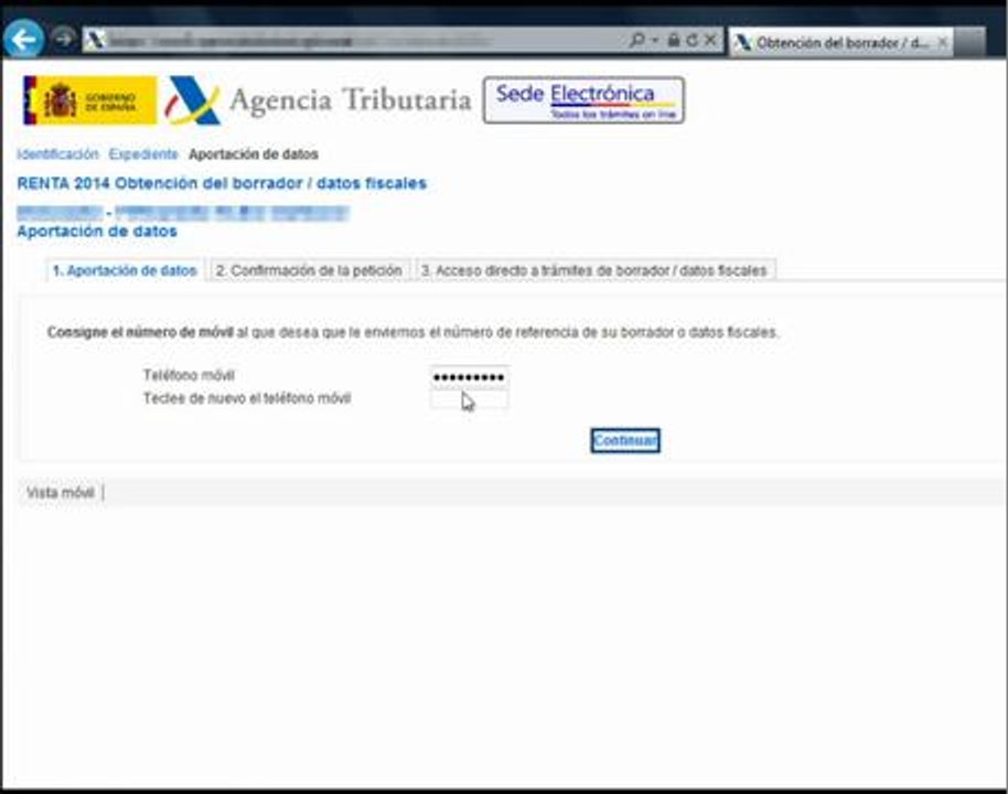 Renta 2014 - Servicio RenØ- obtencion de borrador y datos fiscales