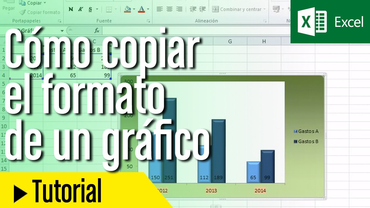 Tutorial Excel: Cómo copiar el formato de un gr...