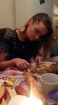 Eating Christmas dinner after going out on Christmas Eve. _ Funny videos 2015