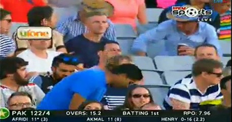 Shahid Afridi’s Explosive Batting in Today’s T-20 Match against NZ