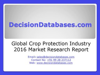 Global Crop Protection Industry 2016 Market Research Report