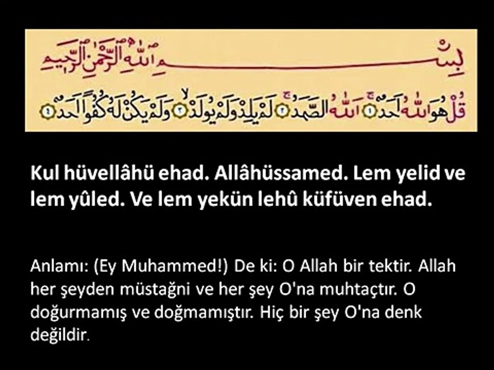 Ihlas Suresinin Faziletleri