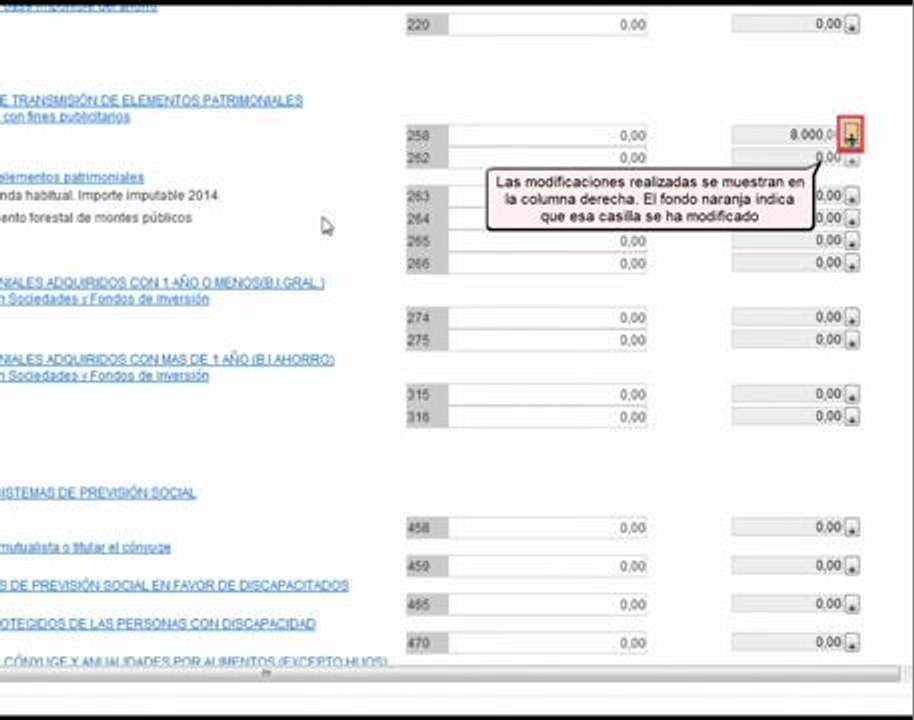 Renta 2014 - Acceso y modificacion del borrador