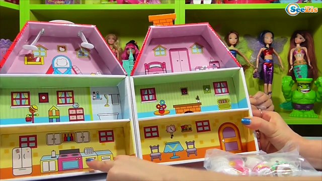 ✔Hello Kitty. Ярослава распаковывает домик для Хелло Китти - Unboxing toys - Video for kids ✔