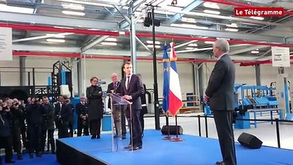 Ergué-Gabéric (29). BlueBus : Le discours inaugural d'Emmanuel Macron