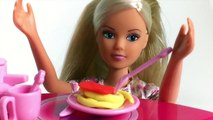 Poupée Barbie Barbie Bathtime Barbie Maison de Poupée de Cuisine et de salle de Bain Jouet Vidéos