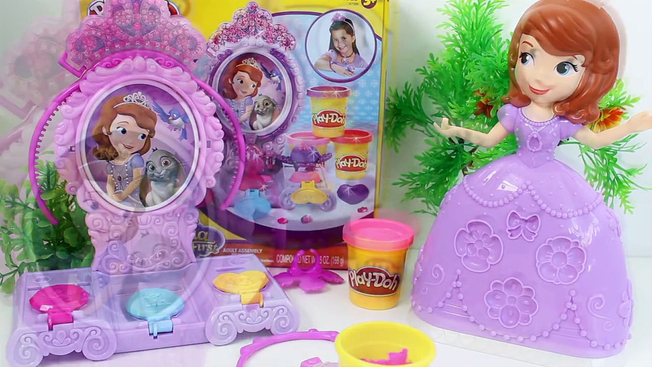 Sofia La Première-Play Doh Amulette et Bijoux Vanité Jeu Disney Princesse Princesita Sofia Juguetes
