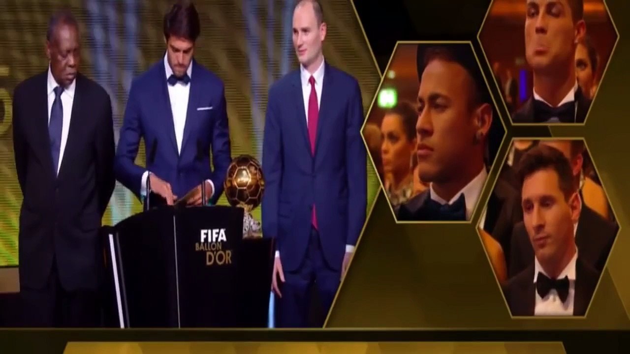 Neymar Jr and Cristiano Ronaldo Reaction when Messi wins his 5th Ballon DOr 2015