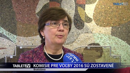 KOMISIE PRE VOĽBY 2016 SÚ ZOSTAVENÉ