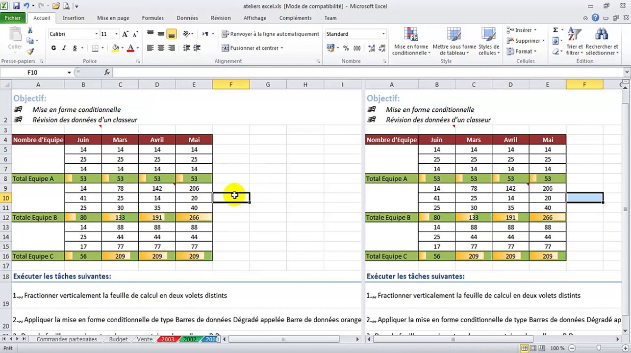 comment utiliser la mise en forme conditionnelle sous excel  formation facile