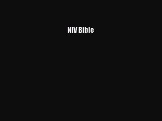 [PDF Download] NIV Bible [Read] Online