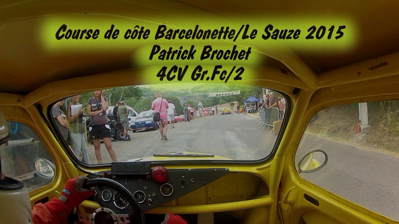 Course de côte de Barcelonette/Le Sauze 2015 Patrick Brochet 4CV Gr.Fc/2