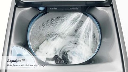 Lavadora de carga superior con sistema AquaJet de alta eficiencia