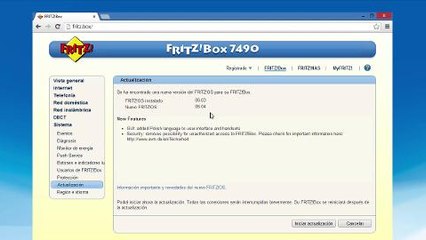 AVM FRITZ! Clip- FRITZ!OS - Realiza la actualización