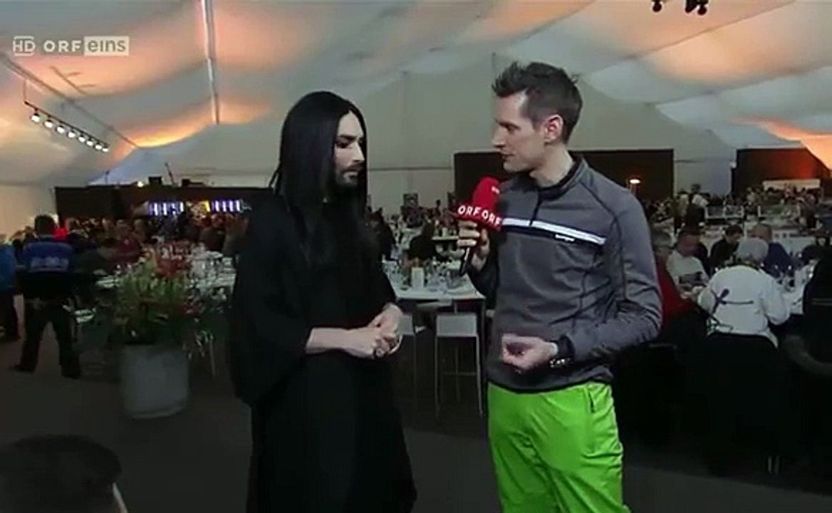 Conchita Wurst at Kulm - interview- 14.01.16