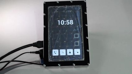 Diseñan una pantalla táctil que genera botones en 3D