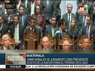 Guatemala: Jimmy Morales asume como presidente