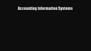 Download Accounting Information Systems PDF Online