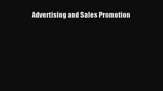 Download Advertising and Sales Promotion PDF Online