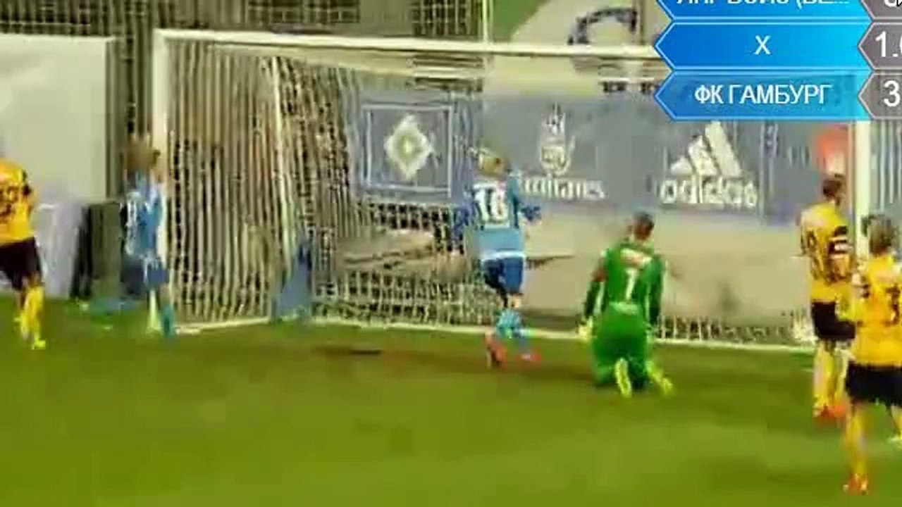 1-1 Artjoms Rudņevs - Hamburger SV vs. Young Boys Bern 15.01.2016 HD