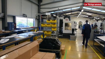 Pleyben (29). Macron visite l'usine Breizh Usinage Services