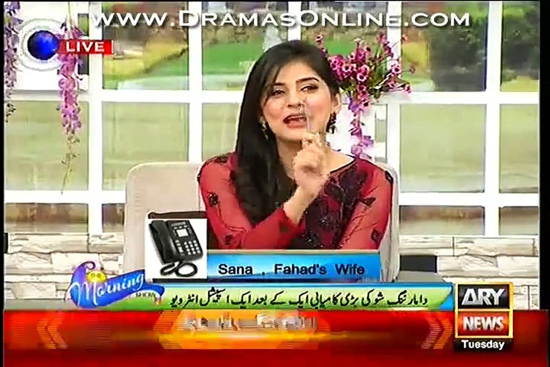 Fahad Mustafa Wife Shared His Bad Habits In Live Show