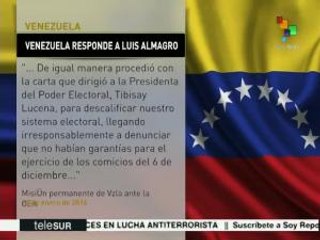 Download Video: Venezuela responde a declaraciones injerencistas de Luis Almagro