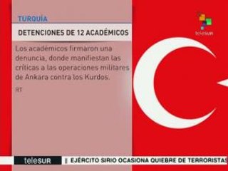 Turquía detiene a 12 académicos por criticar el asedio a kurdos