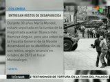 Colombia: entregan restos de desparecida del Palacio de Justicia